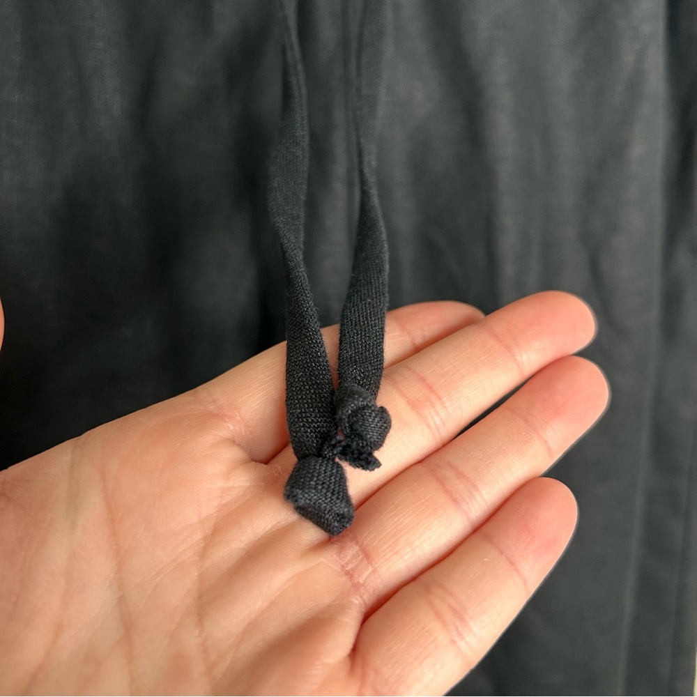 Reformation 100% linen black drawstring pants SP - Picture 4 of 14